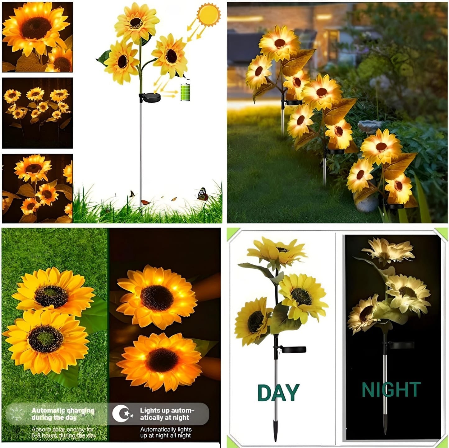 🌻 2Pc Sunflower Garden Lights