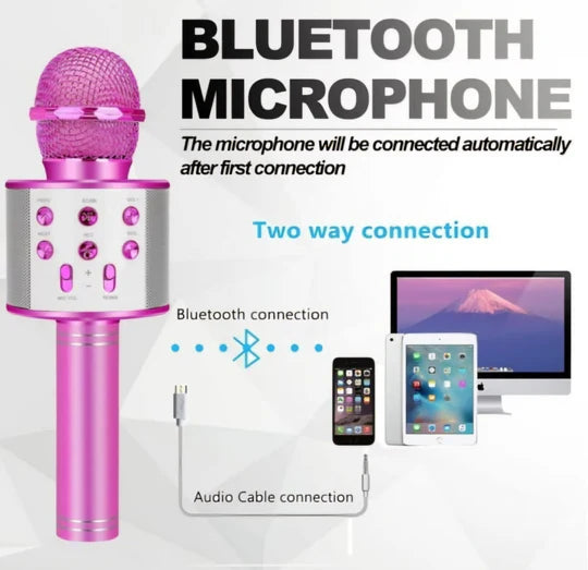 π€β¨ 3-in-1 Kids Karaoke Handheld Wireless Microphone β¨πΆ