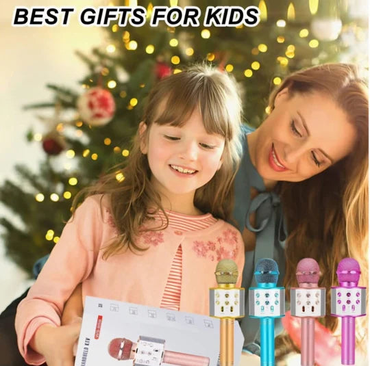 π€β¨ 3-in-1 Kids Karaoke Handheld Wireless Microphone β¨πΆ