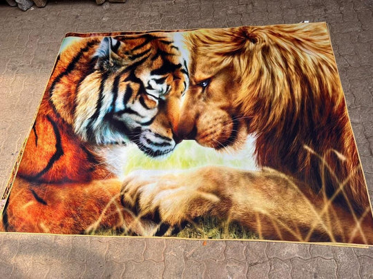 πΎ 3D Wildlife Theme Carpets β Bring the Wild into Your Space!