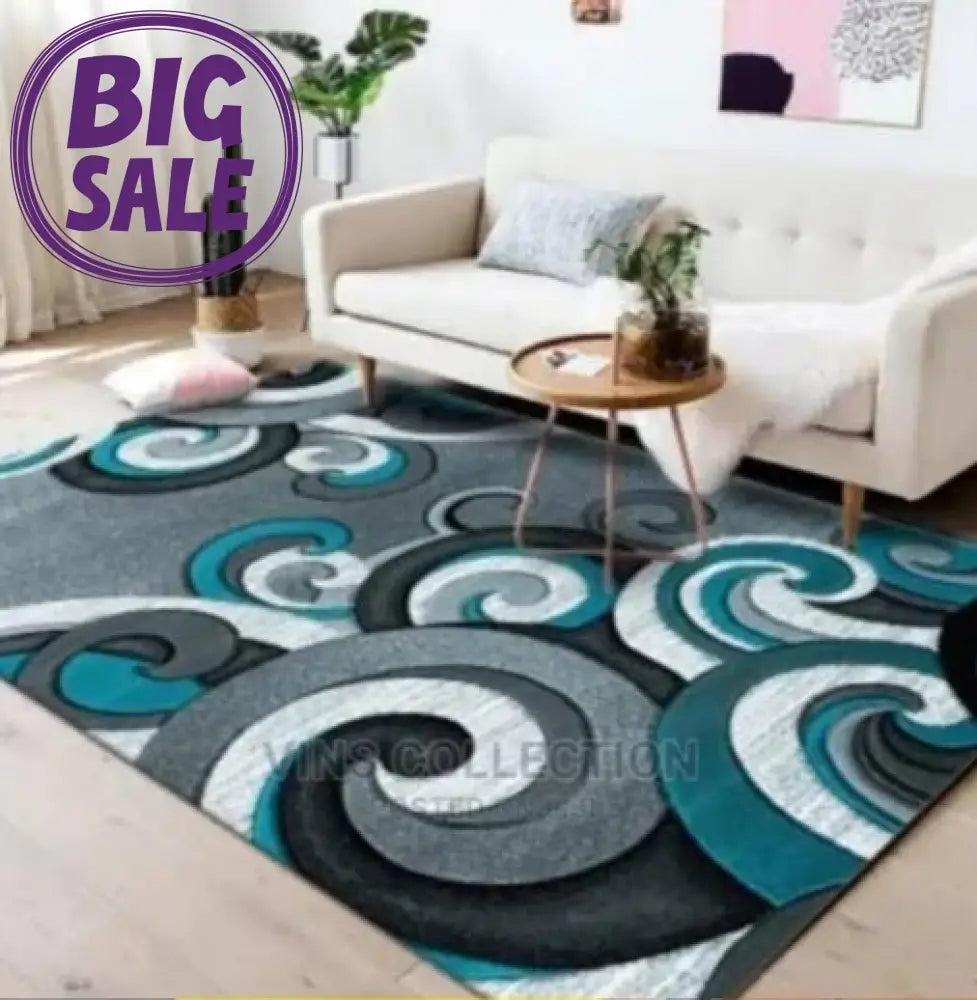 π 3D Carpets β 50 Shades of Blue Grey & Turquoise - 3D Carpet