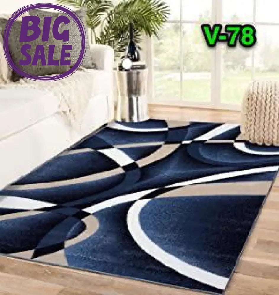 π 3D Carpets β 50 Shades of Blue Navy Blue & Black - 3D Carpet