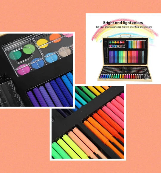 π¨ 180-Piece Art Set in Wooden Case