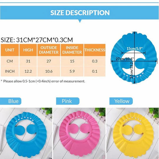 ππΆ Baby SplashGuard Shower Cap