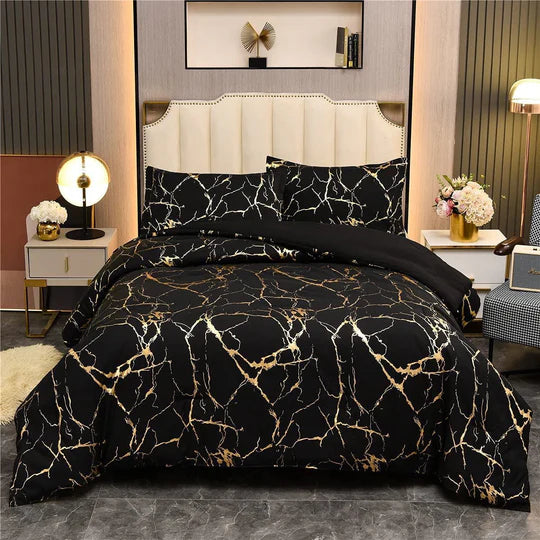 š King Marble Comforter Set ā 5 Piece
