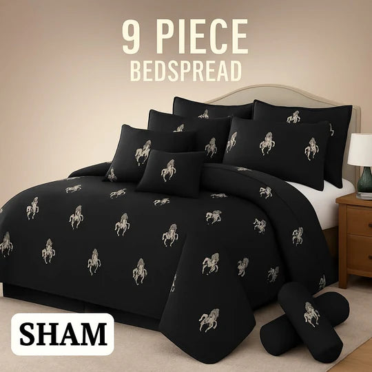 šø Flowered Bedspread Set ā 9 Piece Luxury Collection