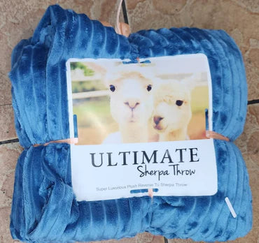 ๐๏ธ Line Pattern Sherpa Blanket โ Ultimate Cozy Throw