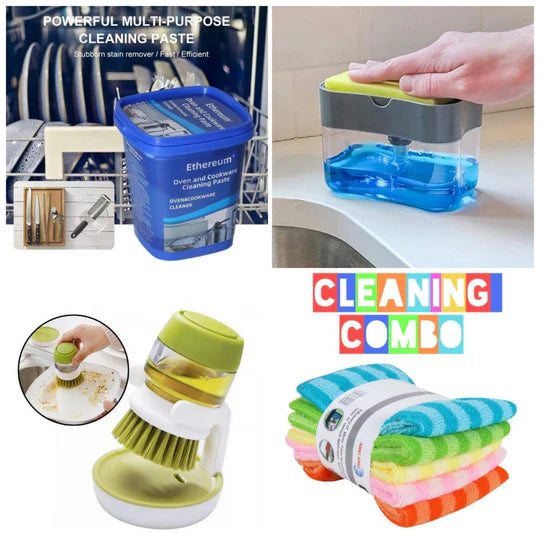 π§Όβ¨ Cleaning Combo Set β 8-Piece All-in-One Kit