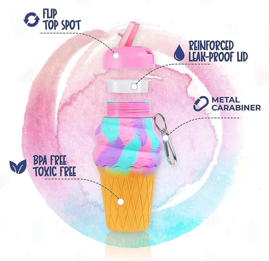 π¦ Collapsible Ice Cream Water Bottle