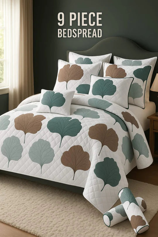 šø Flowered Bedspread Set ā 9 Piece Luxury Collection