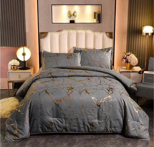 š King Marble Comforter Set ā 5 Piece