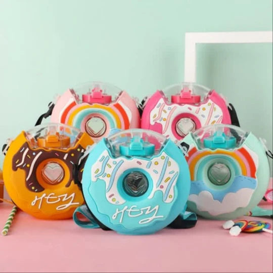 π© Donut-Shaped Water Bottle β 350ml of Fun!