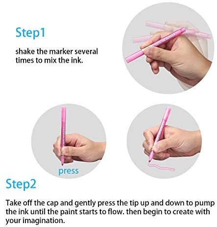 🖊️✨ Double Line Outline Pens – 8 Piece Set