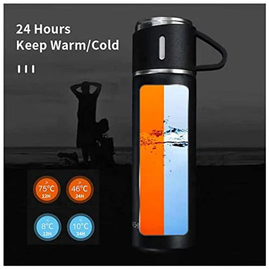 ๐ฅโ๏ธ Double Wall Stainless Steel Vacuum Flask Set โ 500ml