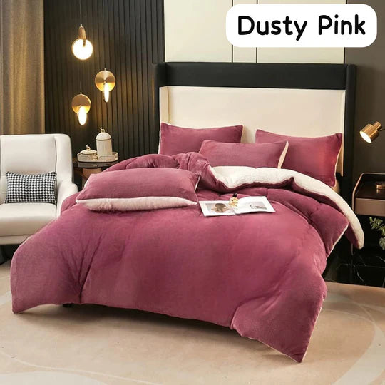 ⨠Velvet Comforter Set ā 5 Piece