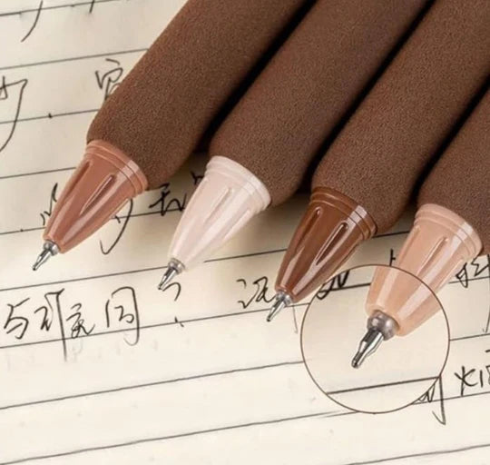 šļøā Gel Pen Set ā Coffee Soft Bread (4-Piece, Black Ink)