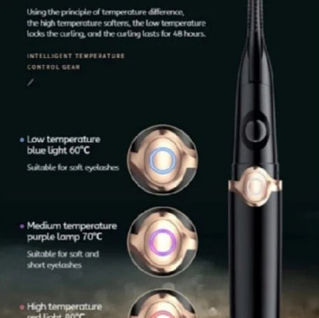 š„ Heated Electric Eyelash Curler ā USB Rechargeable