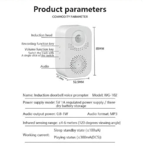 🔔 Induction Intelligent Doorbell