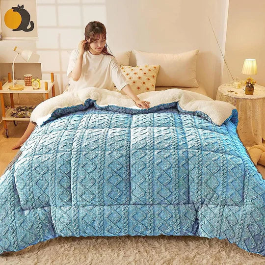 π¦ Geometric Fleece Comforter β 5 Piece Set