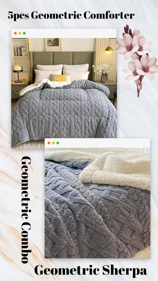 π¦ Geometric Combo β 6 Piece Bedding Set