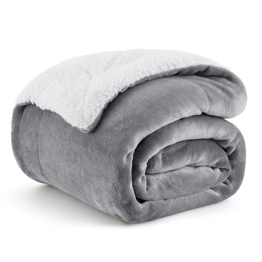 ๐๏ธ Plain Velvet Sherpa Blanket