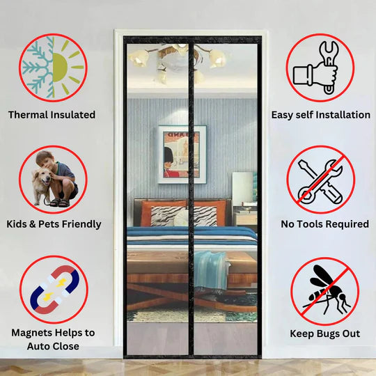 β¨ Magic Mesh Hands-Free Screen Door