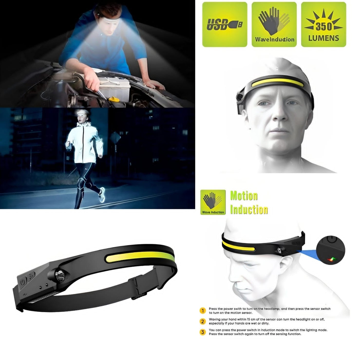 ðĄ Motion Sensor Headlight