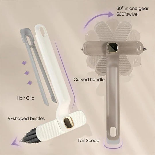 🧽✨ Multifunctional Rotating Crevice Cleaning Brush with Tweezer