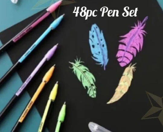 ποΈβ¨ 48-Piece Gel Ink Pen Set β For Creative Minds & Smooth Writers! π¨π