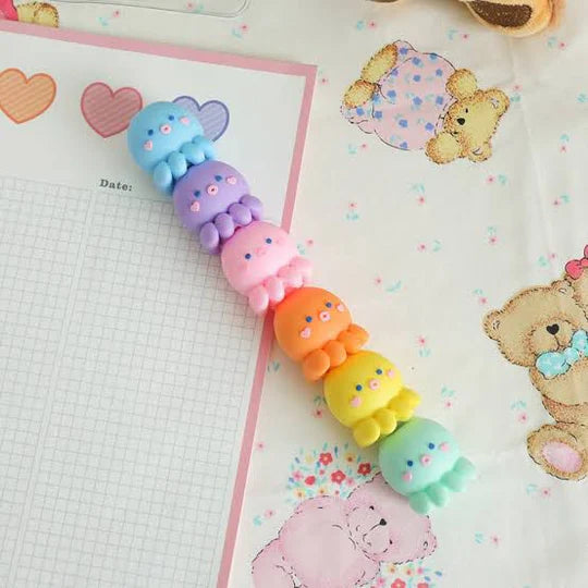 π¦β¨ Octopus Shaped Highlighters β 6 Piece Set