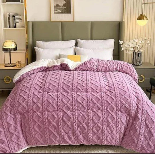 π¦ Geometric Fleece Comforter β 5 Piece Set
