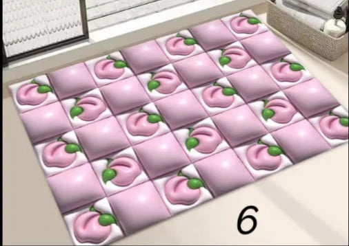 π 3D Absorbent Bath Mats β 2 Piece Set