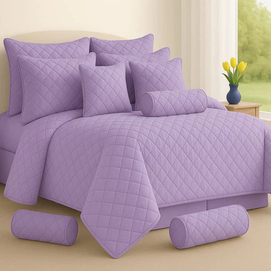 π Plain Elegance Bedspread Set β 9 Piece