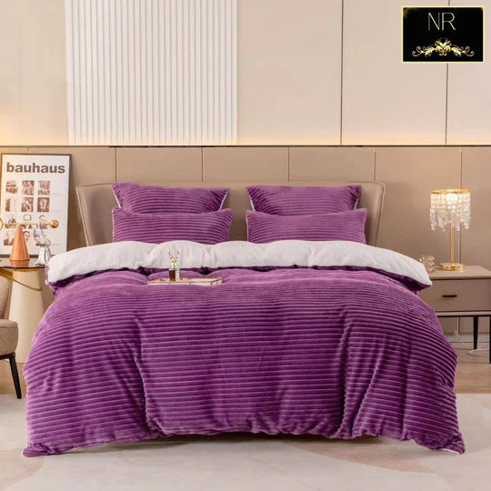 ❄️ Sherpa Wool Comforter Set – 5 Piece
