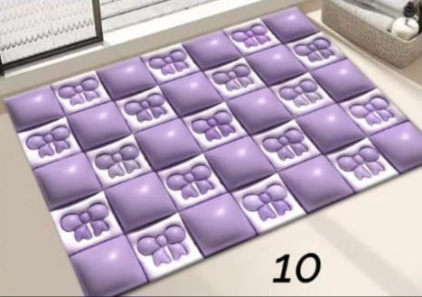 π 3D Absorbent Bath Mats β 2 Piece Set