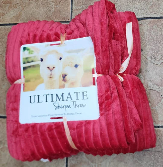 ๐๏ธ Line Pattern Sherpa Blanket โ Ultimate Cozy Throw
