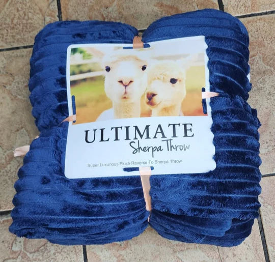 ๐๏ธ Line Pattern Sherpa Blanket โ Ultimate Cozy Throw