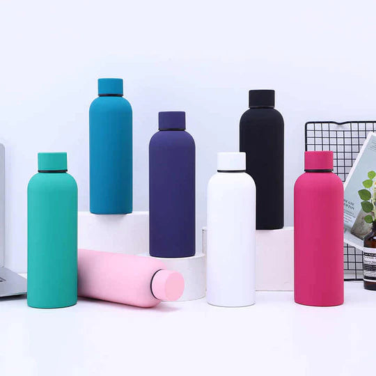 š Rubber Matte Pastel Flask ā 500ml