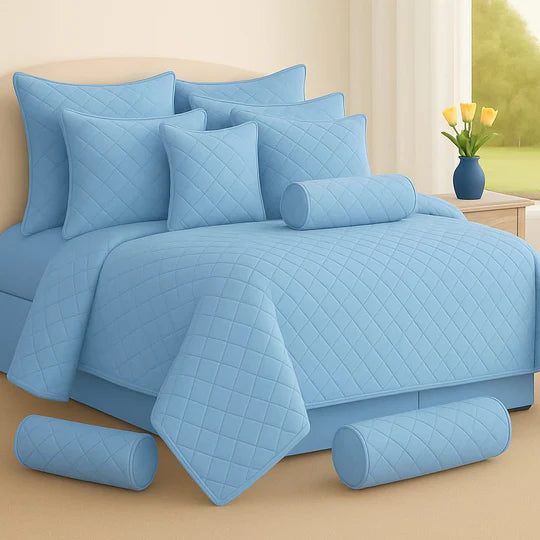 π Plain Elegance Bedspread Set β 9 Piece