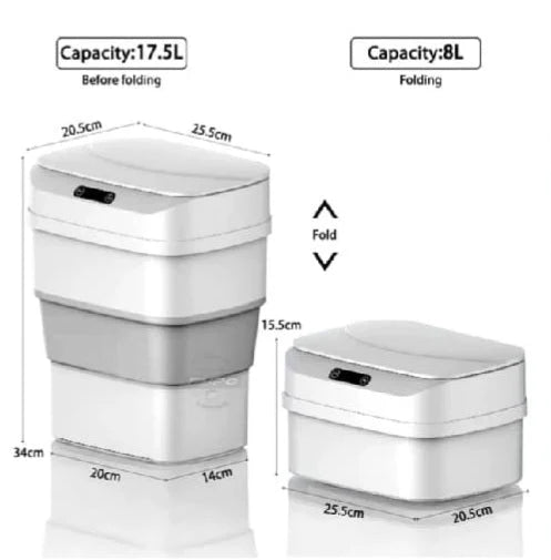 ποΈ Smart Sensor Trash Bin β Foldable & Touch-Free