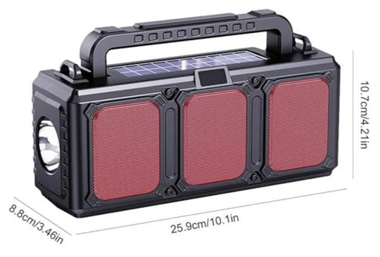 š Solar Wireless Speaker with FM Radio