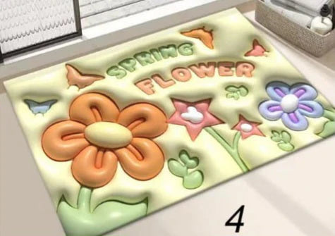 π 3D Absorbent Bath Mats β 2 Piece Set