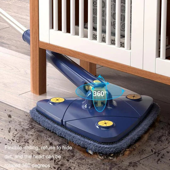 🧼✨ 360° Rotatable Triangular Mop