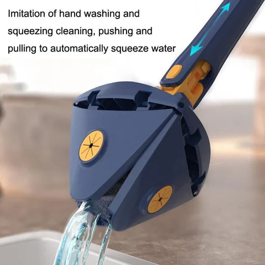 🧼✨ 360° Rotatable Triangular Mop