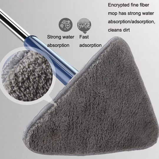 🧼✨ 360° Rotatable Triangular Mop