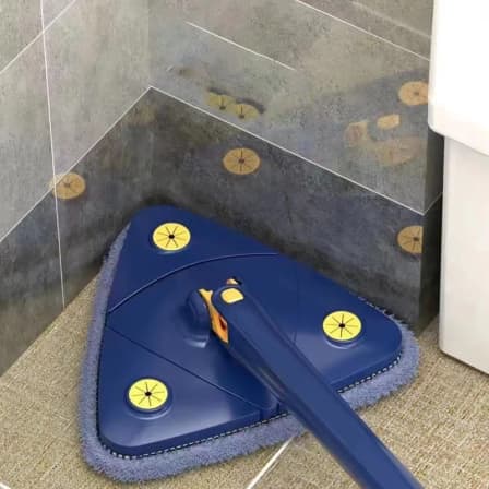 🧼✨ 360° Rotatable Triangular Mop