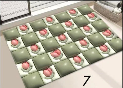 π 3D Absorbent Bath Mats β 2 Piece Set