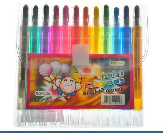 ποΈ Twist Crayons β 12 Bright & Bold Colours!