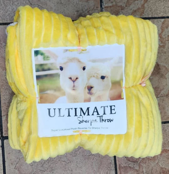 ๐๏ธ Line Pattern Sherpa Blanket โ Ultimate Cozy Throw