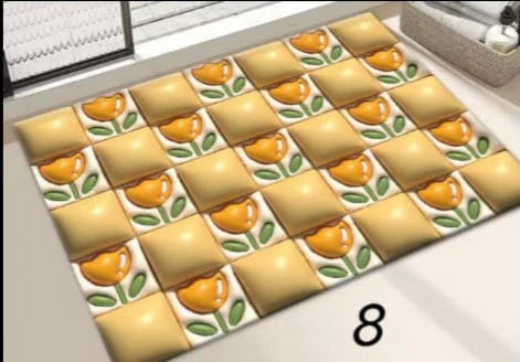 π 3D Absorbent Bath Mats β 2 Piece Set